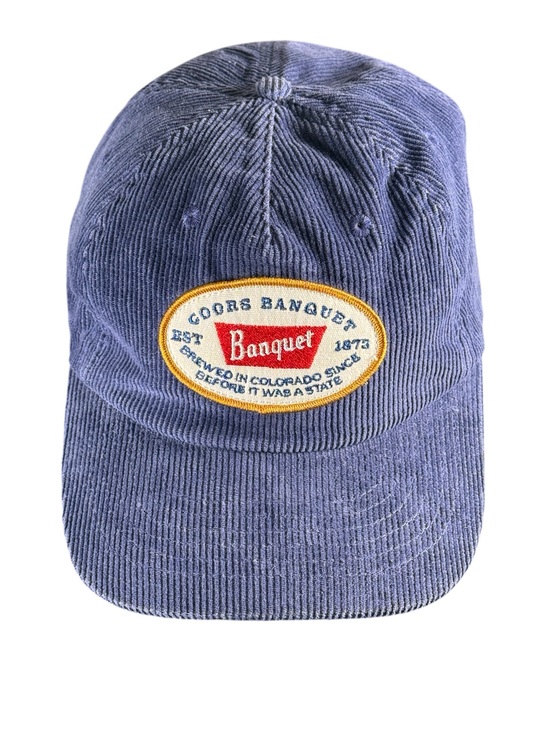 Huckberry Other - Coors Banquet x Huckberry Navy Corduroy Snapback Hat Trucker Patch Cap